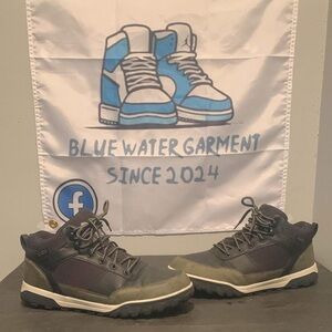 Black and Gray High-Top Sneakers